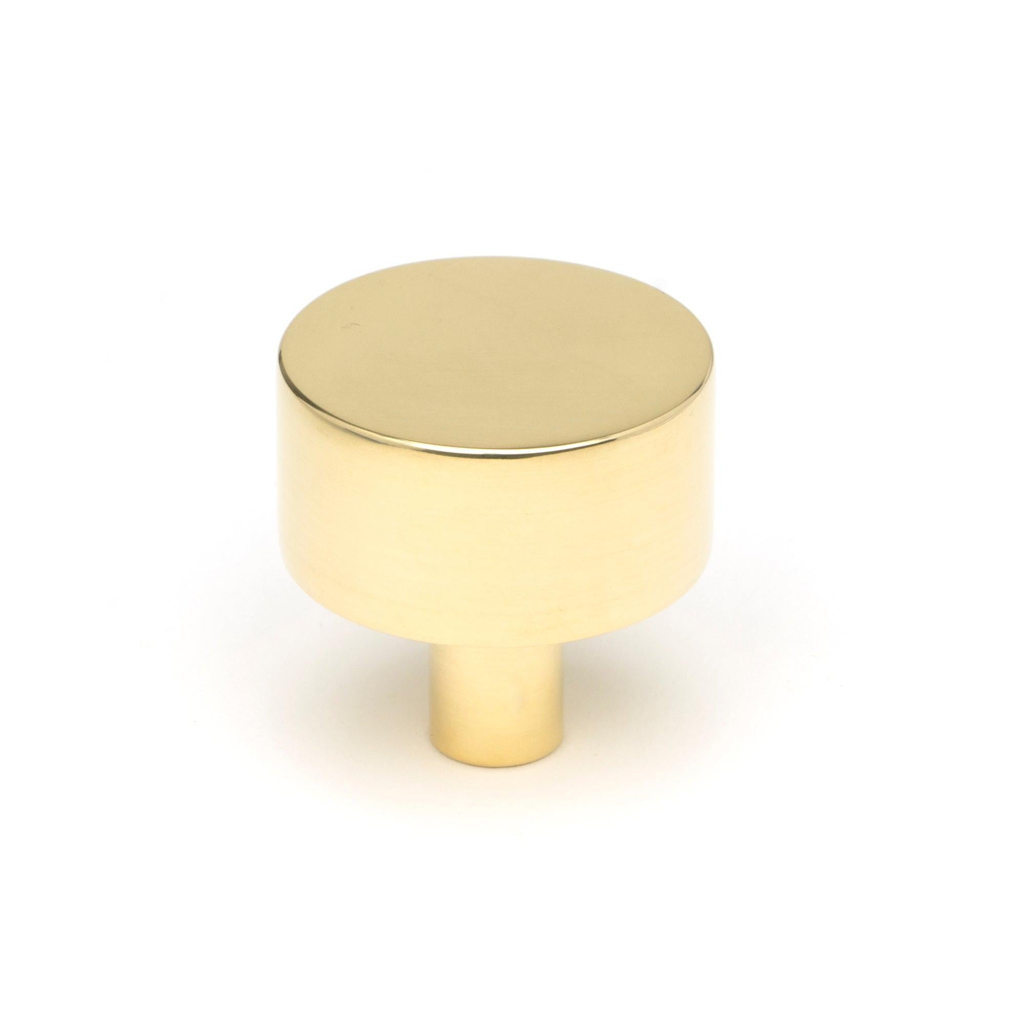 Polished Brass Kelso Cabinet Knob - 32mm (No Rose) | From The Anvil - Cabinet Knobs - From The Anvil - Yester Home