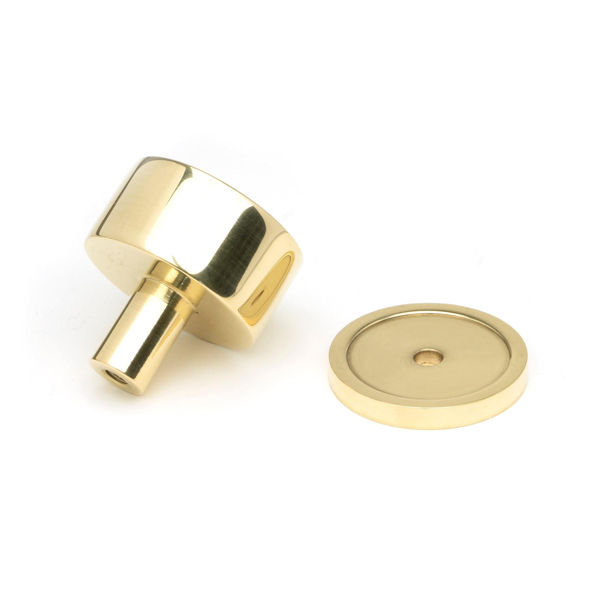 Polished Brass Kelso Cabinet Knob - 32mm (Plain) | From The Anvil - Cabinet Knobs - From The Anvil - Yester Home