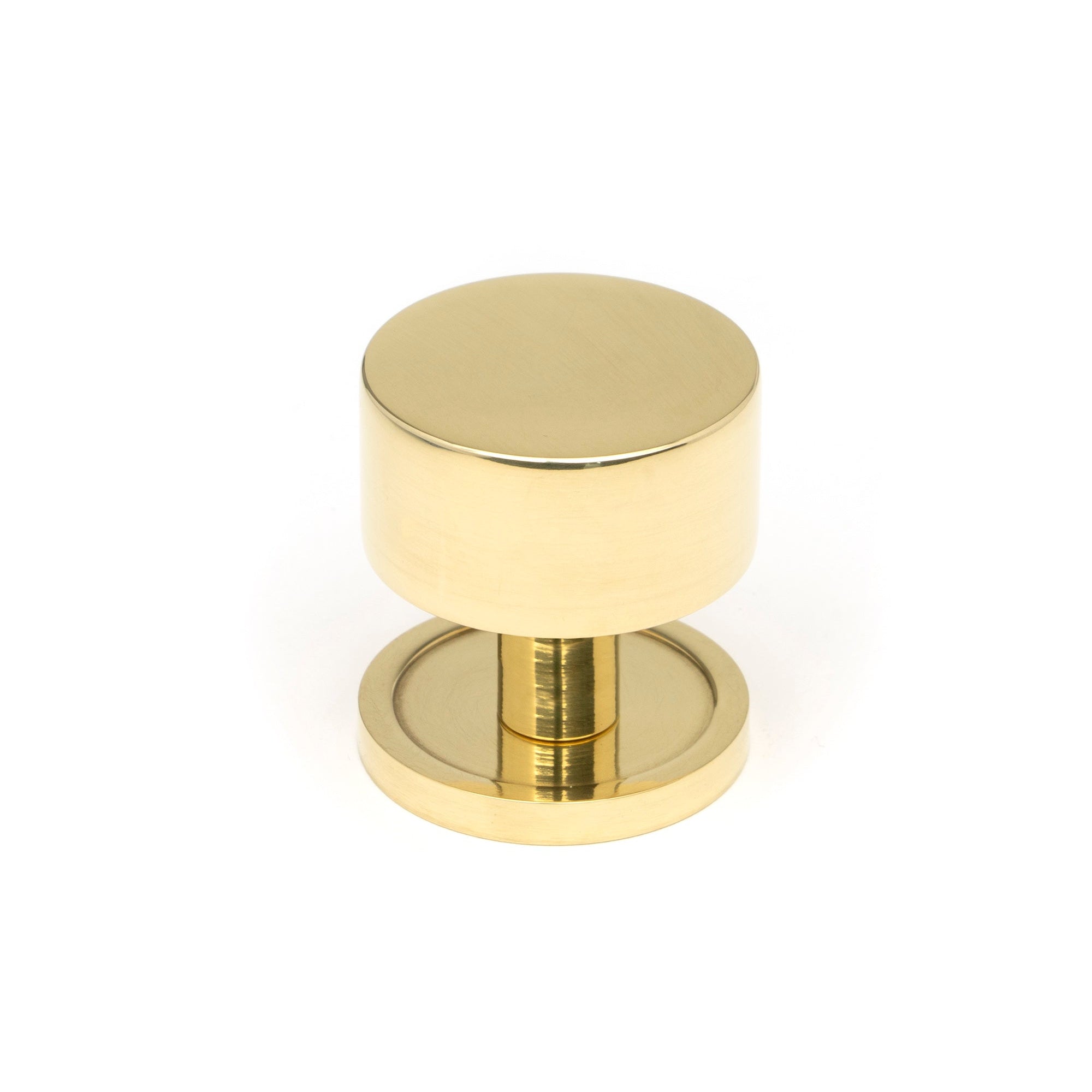 Polished Brass Kelso Cabinet Knob - 32mm (Plain) | From The Anvil-Cabinet Knobs-Yester Home
