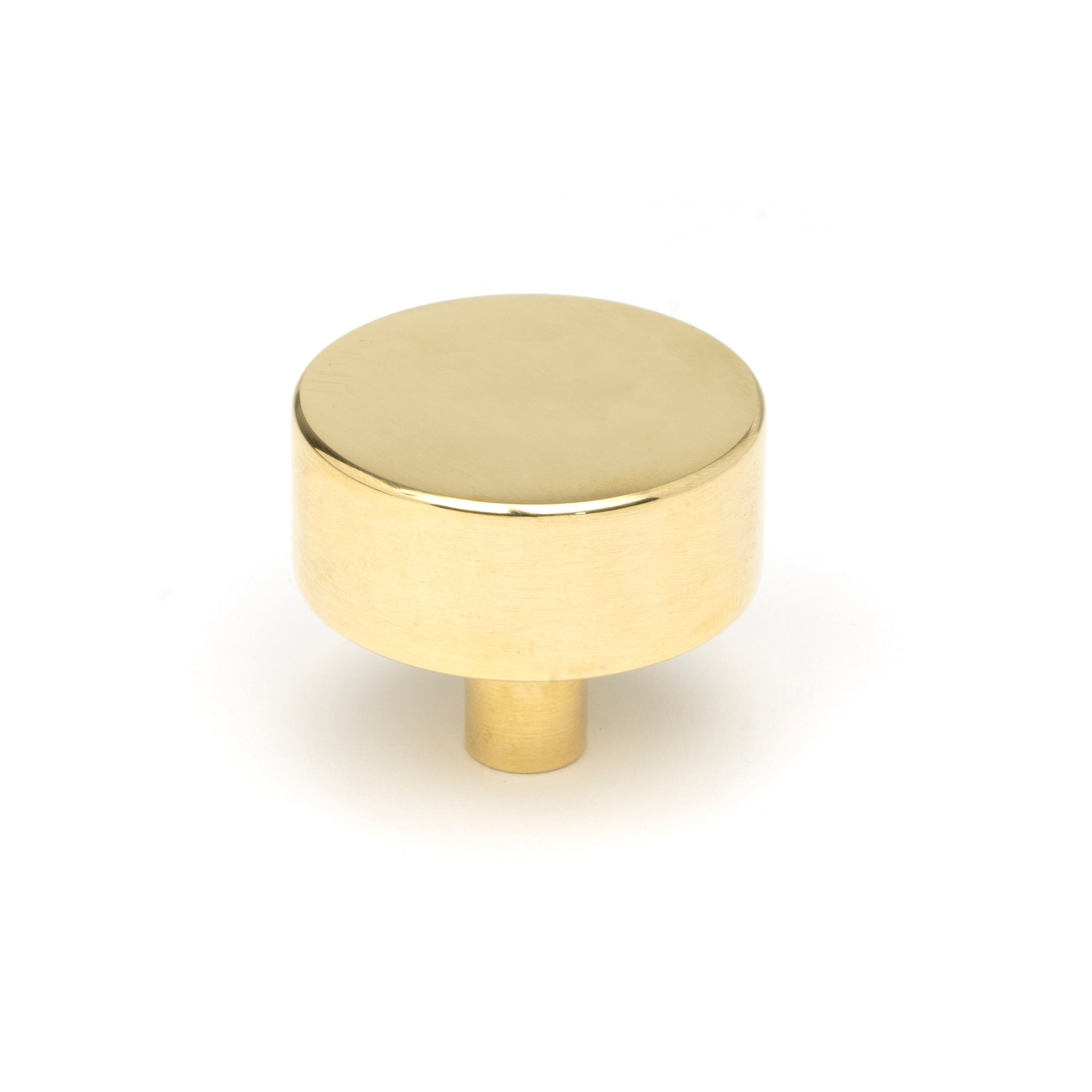 Polished Brass Kelso Cabinet Knob - 38mm (No Rose) | From The Anvil-Cabinet Knobs-Yester Home