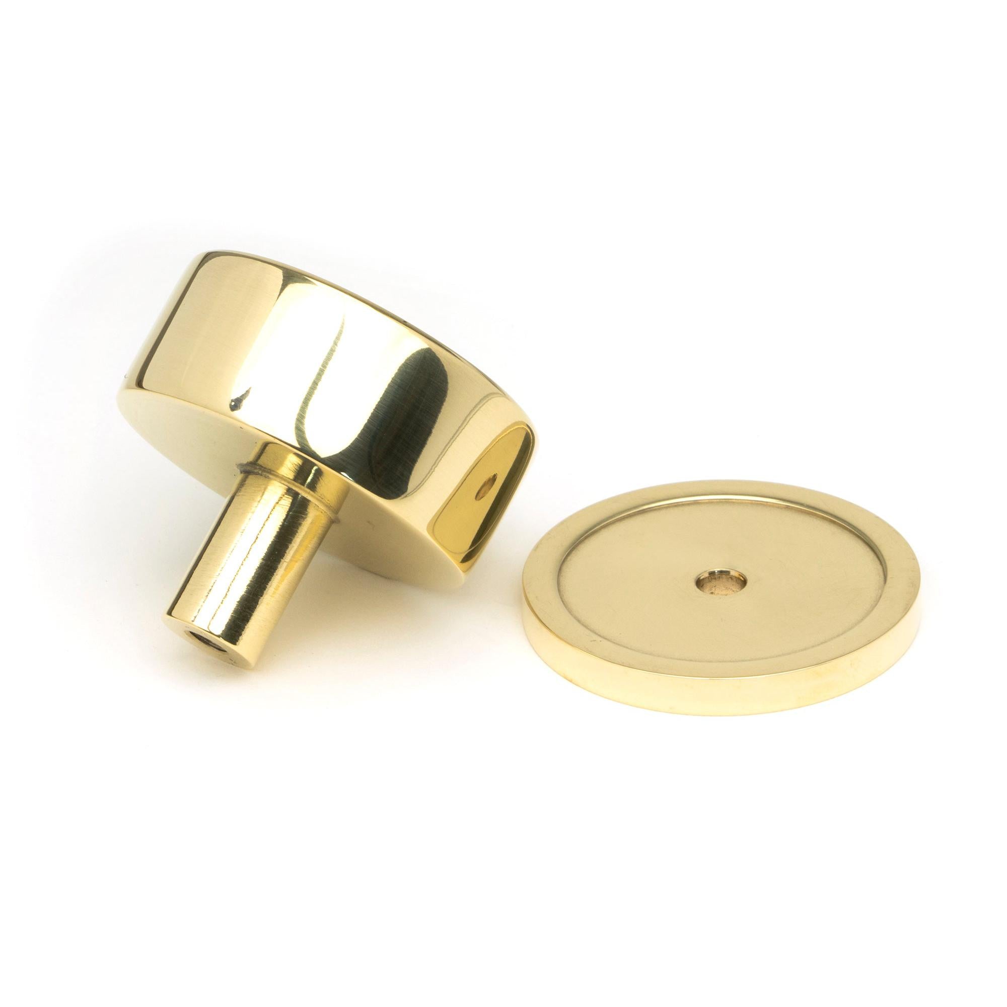 Polished Brass Kelso Cabinet Knob - 38mm (Plain) | From The Anvil - Cabinet Knobs - From The Anvil - Yester Home