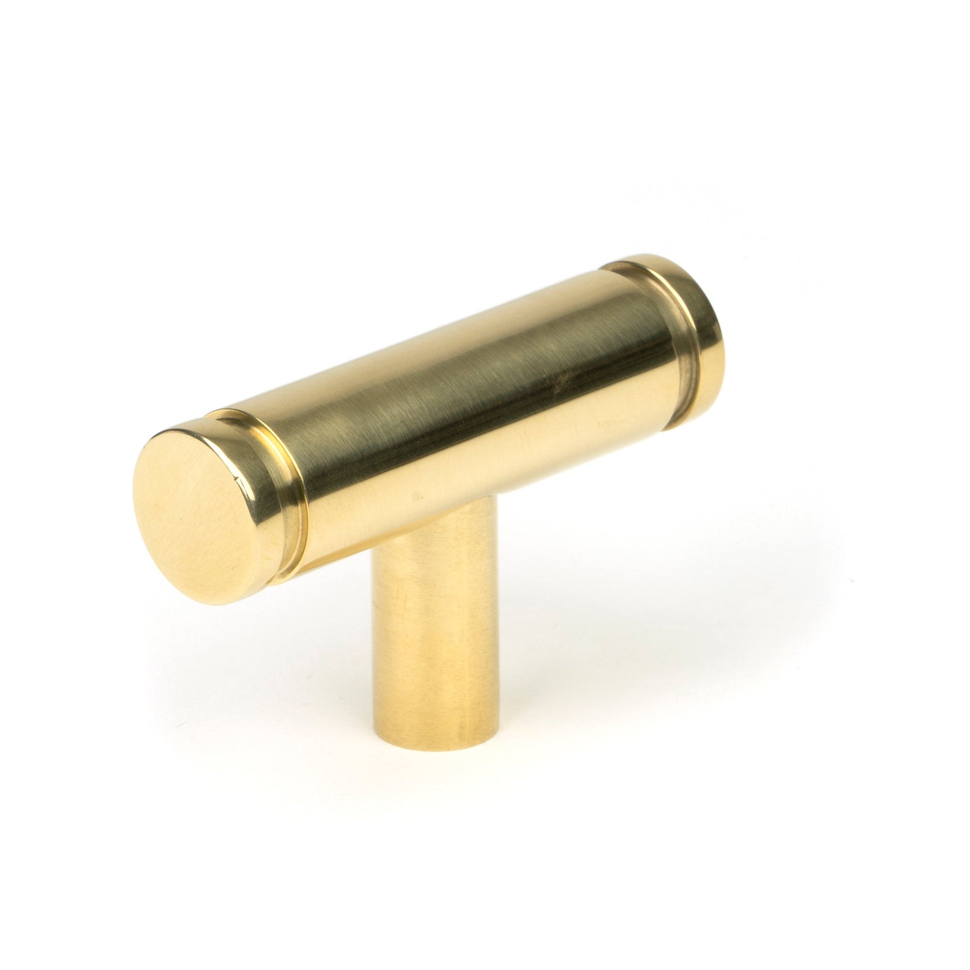 Polished Brass Kelso T-Bar | From The Anvil-Cabinet Knobs-Yester Home