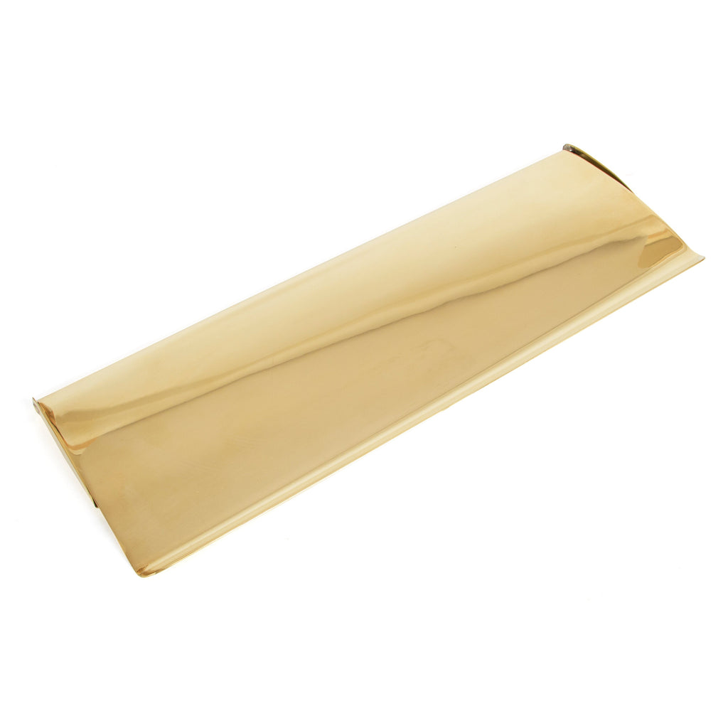 Polished Brass Large Letter Plate Cover | From The Anvil-Letter Plate Covers-Yester Home
