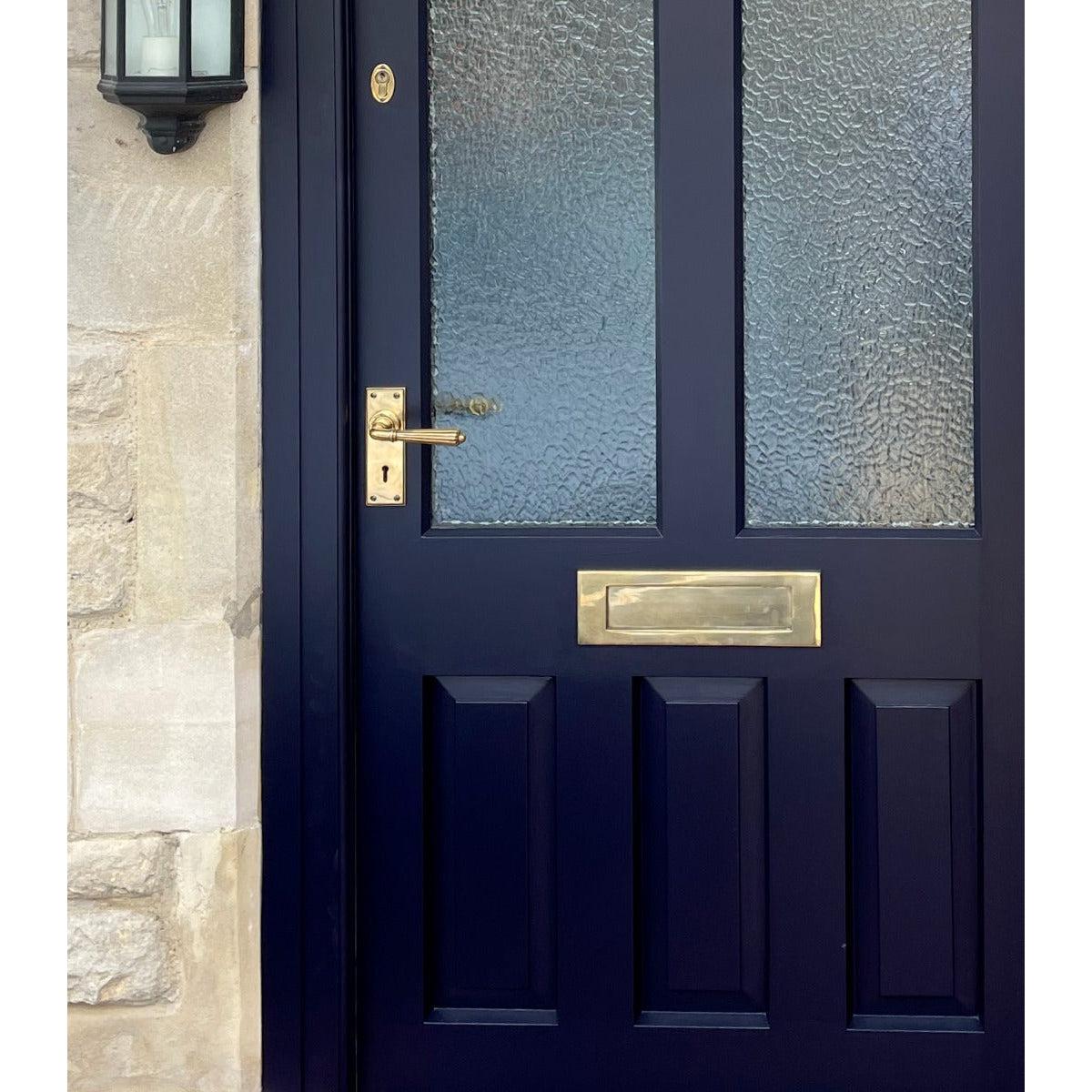 Polished Brass Large Letter Plate | From The Anvil-Letter Plates-Yester Home