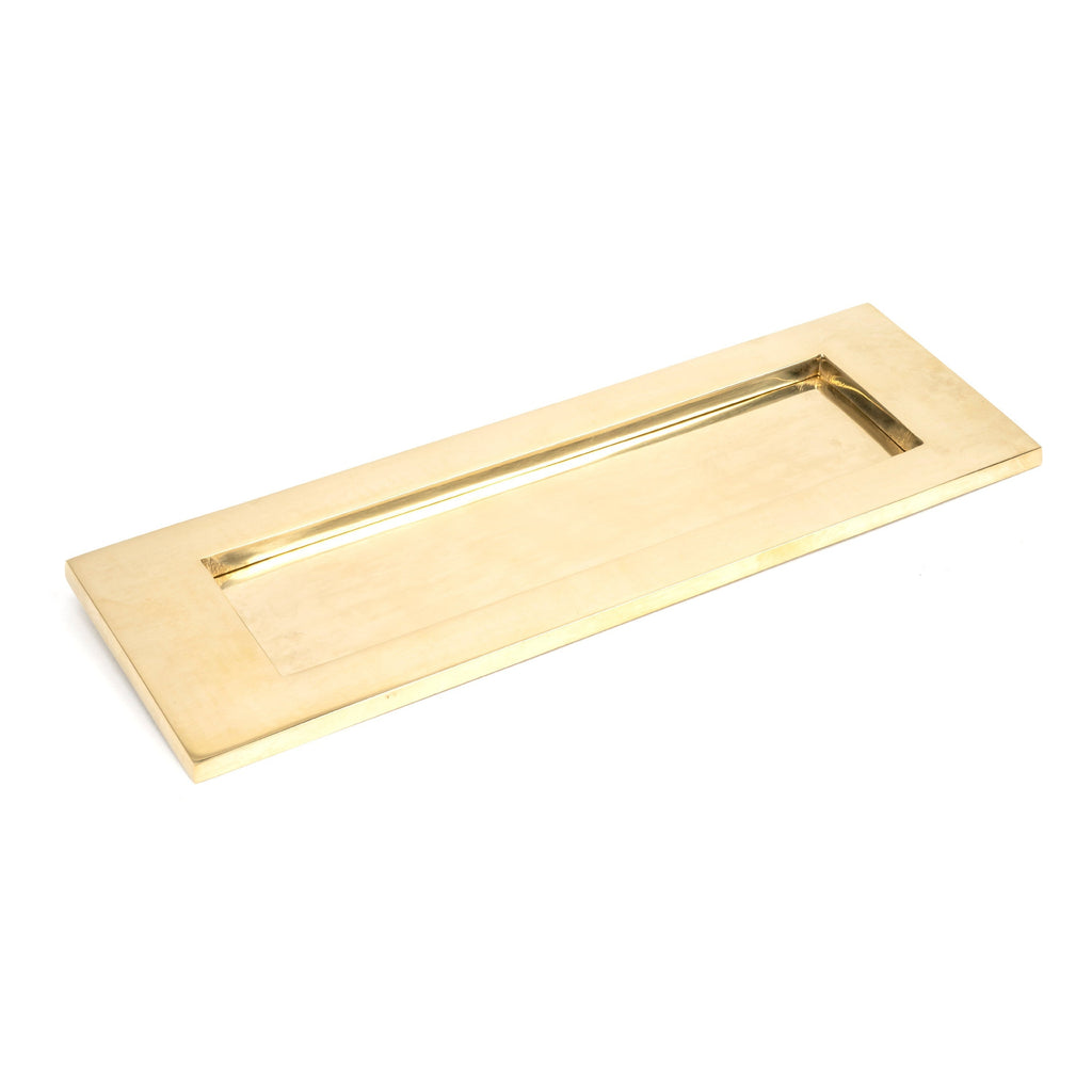 Polished Brass Large Letter Plate | From The Anvil-Letter Plates-Yester Home
