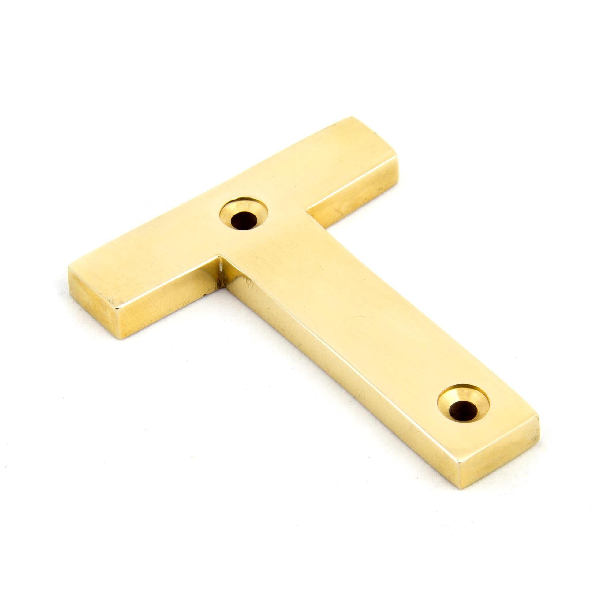 Polished Brass Letter T | From The Anvil - Letters - From The Anvil - Yester Home