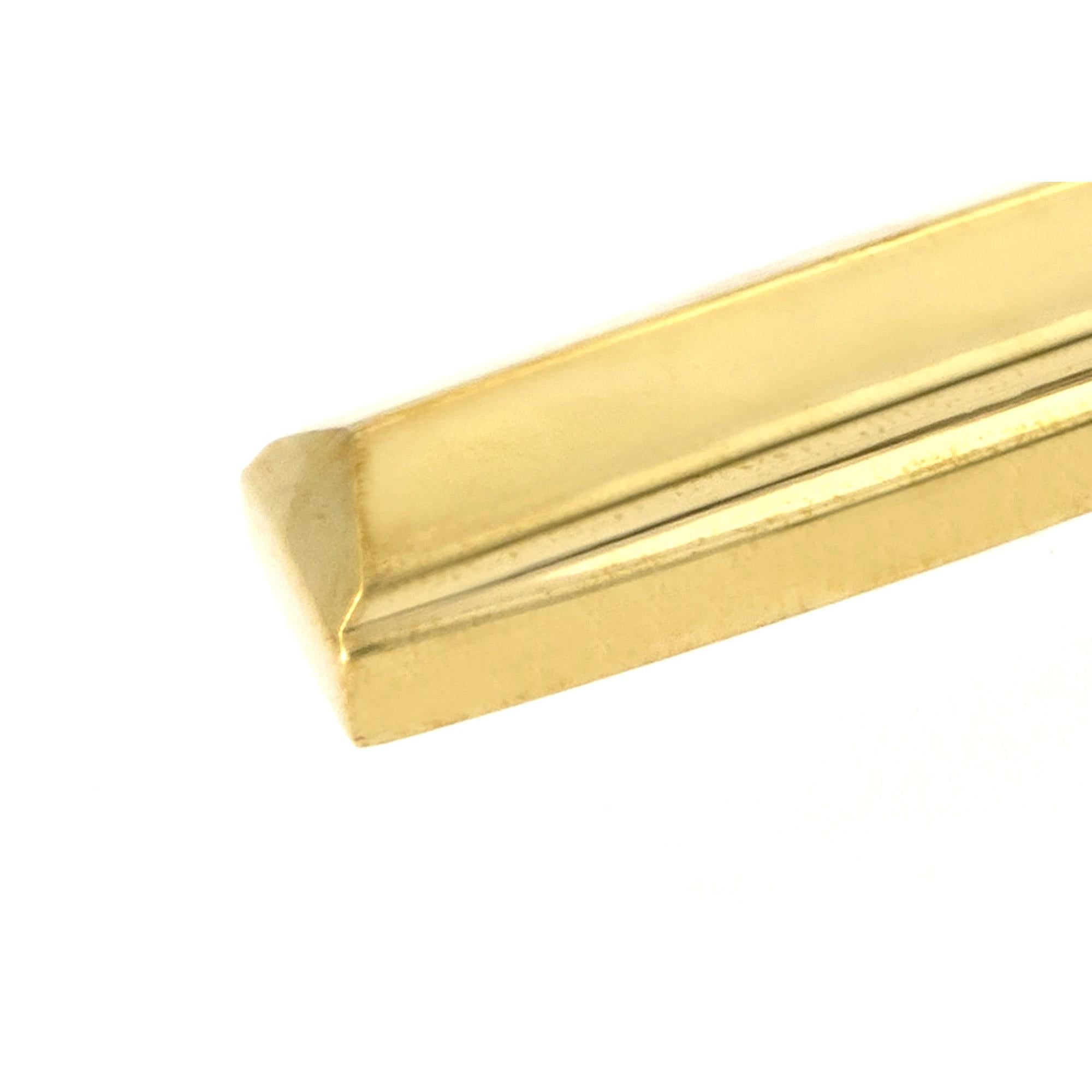 Polished Brass Locking Art Deco Fastener - LH - Locking Fasteners - From The Anvil - Yester Home