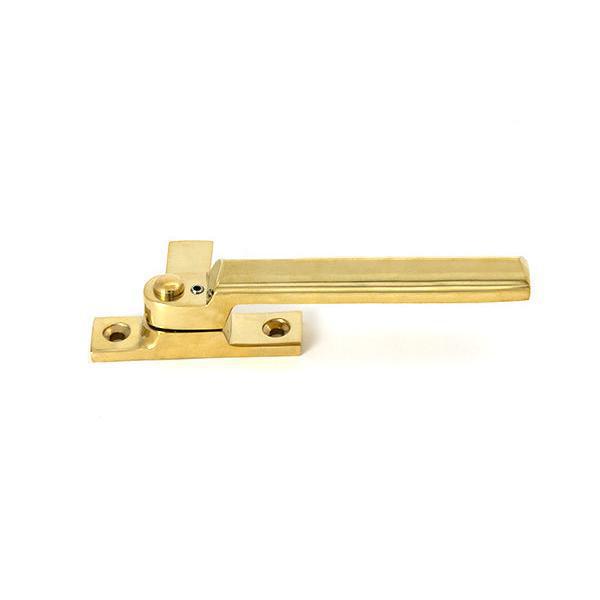 Polished Brass Locking Art Deco Fastener - LH - Locking Fasteners - From The Anvil - Yester Home