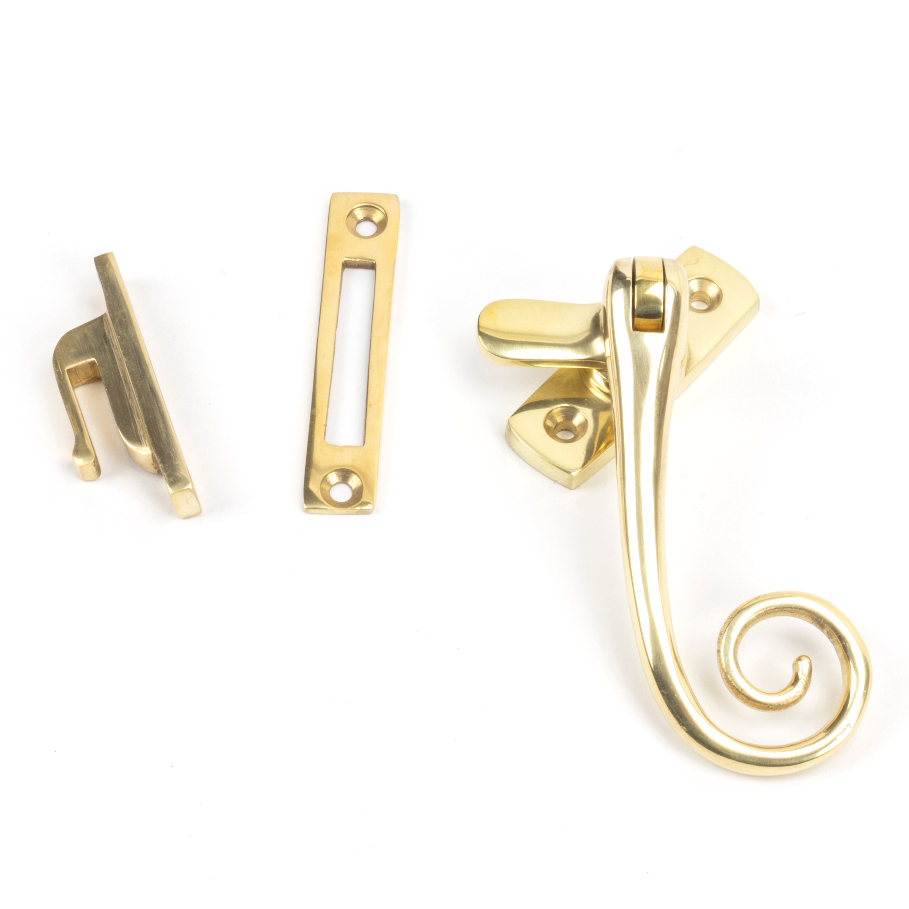 Polished Brass Monkeytail Fastener | From The Anvil-Fasteners-Yester Home