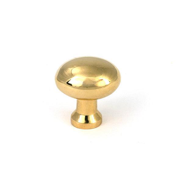 Polished Brass Moore Cabinet Knob - 25mm - Cabinet Knobs - From The Anvil - Yester Home