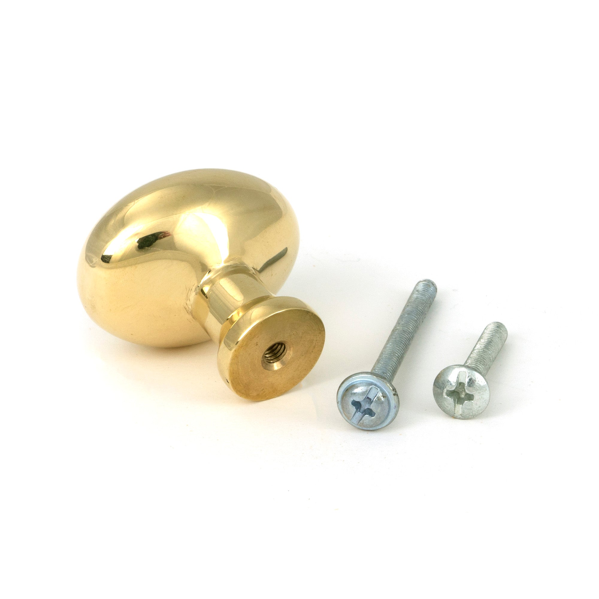 Polished Brass Moore Cabinet Knob - 38mm - Cabinet Knobs - From The Anvil - Yester Home