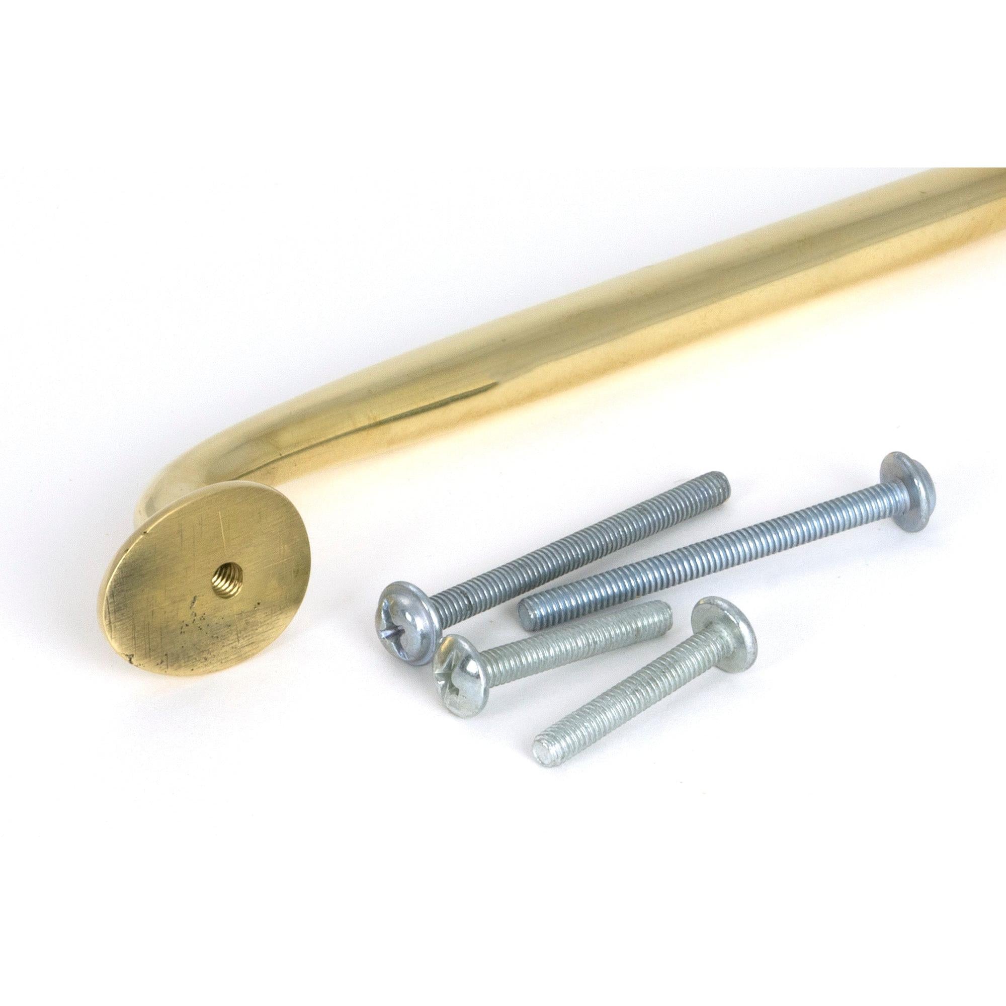 Polished Brass Moore Pull Handle - Medium - Pull Handles - From The Anvil - Yester Home