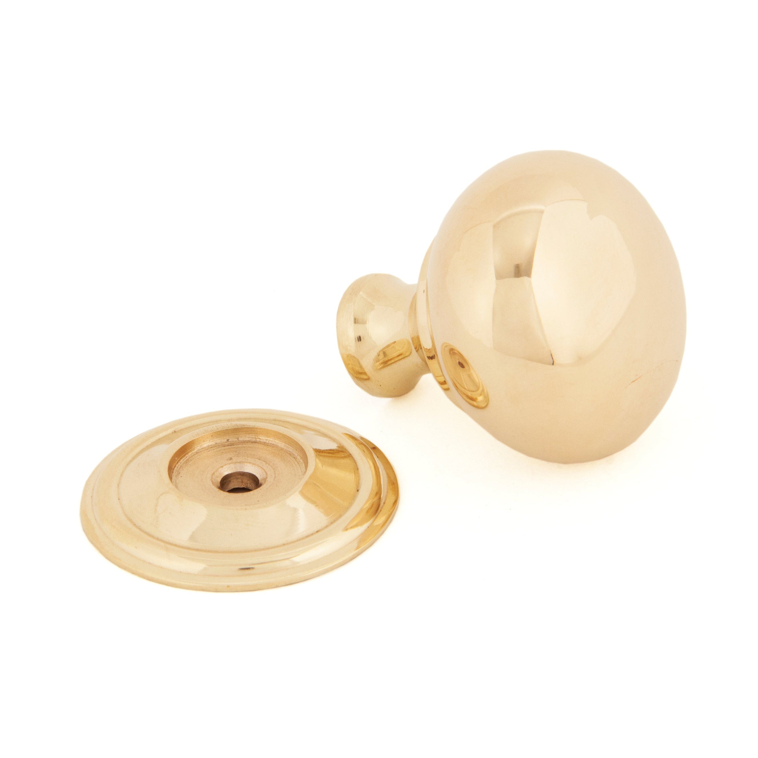 Polished Brass Mushroom Cabinet Knob 32mm | From The Anvil-Cabinet Knobs-Yester Home