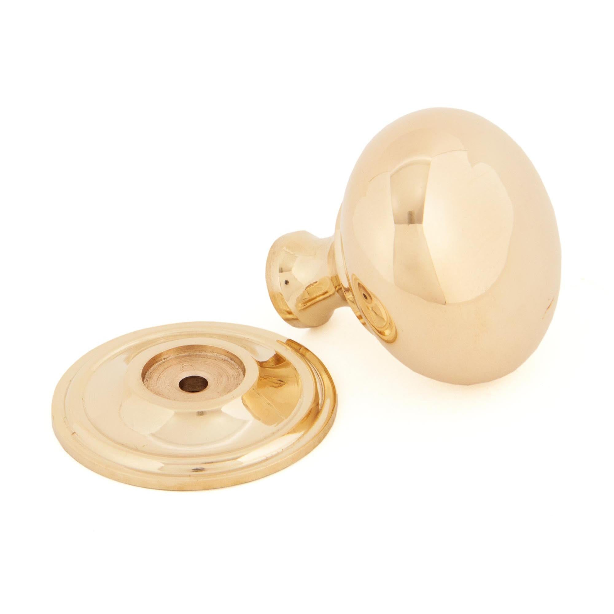 Polished Brass Mushroom Cabinet Knob 38mm | From The Anvil - Cabinet Knobs - From The Anvil - Yester Home