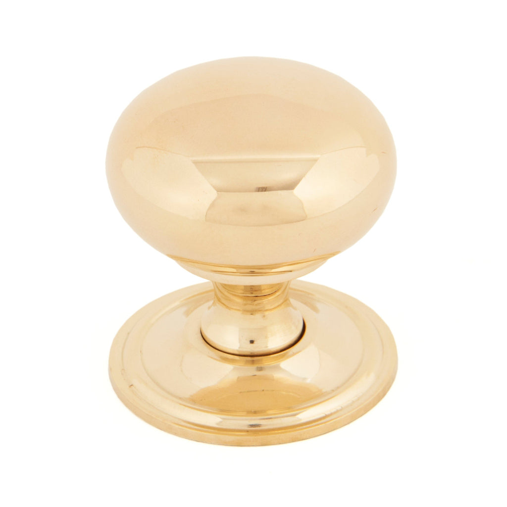 Polished Brass Mushroom Cabinet Knob 38mm | From The Anvil-Cabinet Knobs-Yester Home