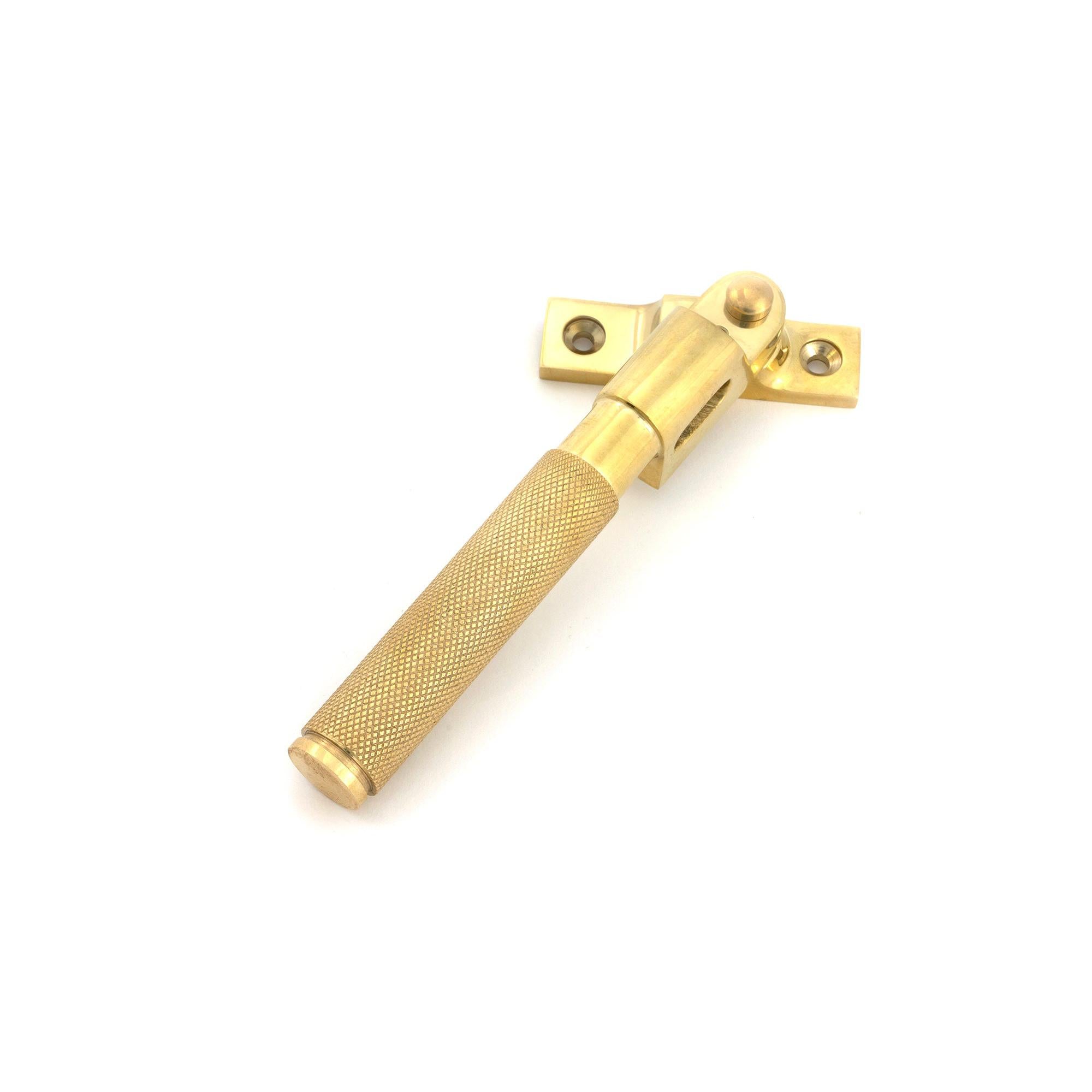 Polished Brass Night-Vent Locking Brompton Fastener - Night-Vent Fasteners - From The Anvil - Yester Home