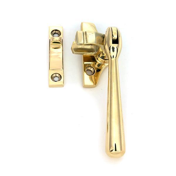Polished Brass Night-Vent Locking Newbury Fastener (Steel Window) - Night-Vent Fasteners - From The Anvil - Yester Home