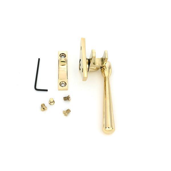 Polished Brass Night-Vent Locking Newbury Fastener (Steel Window) - Night-Vent Fasteners - From The Anvil - Yester Home