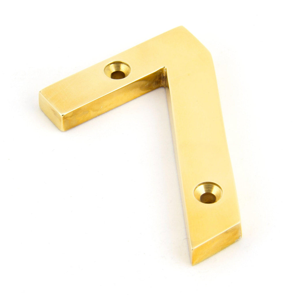 Polished Brass Numeral 7 | From The Anvil-Numerals-Yester Home