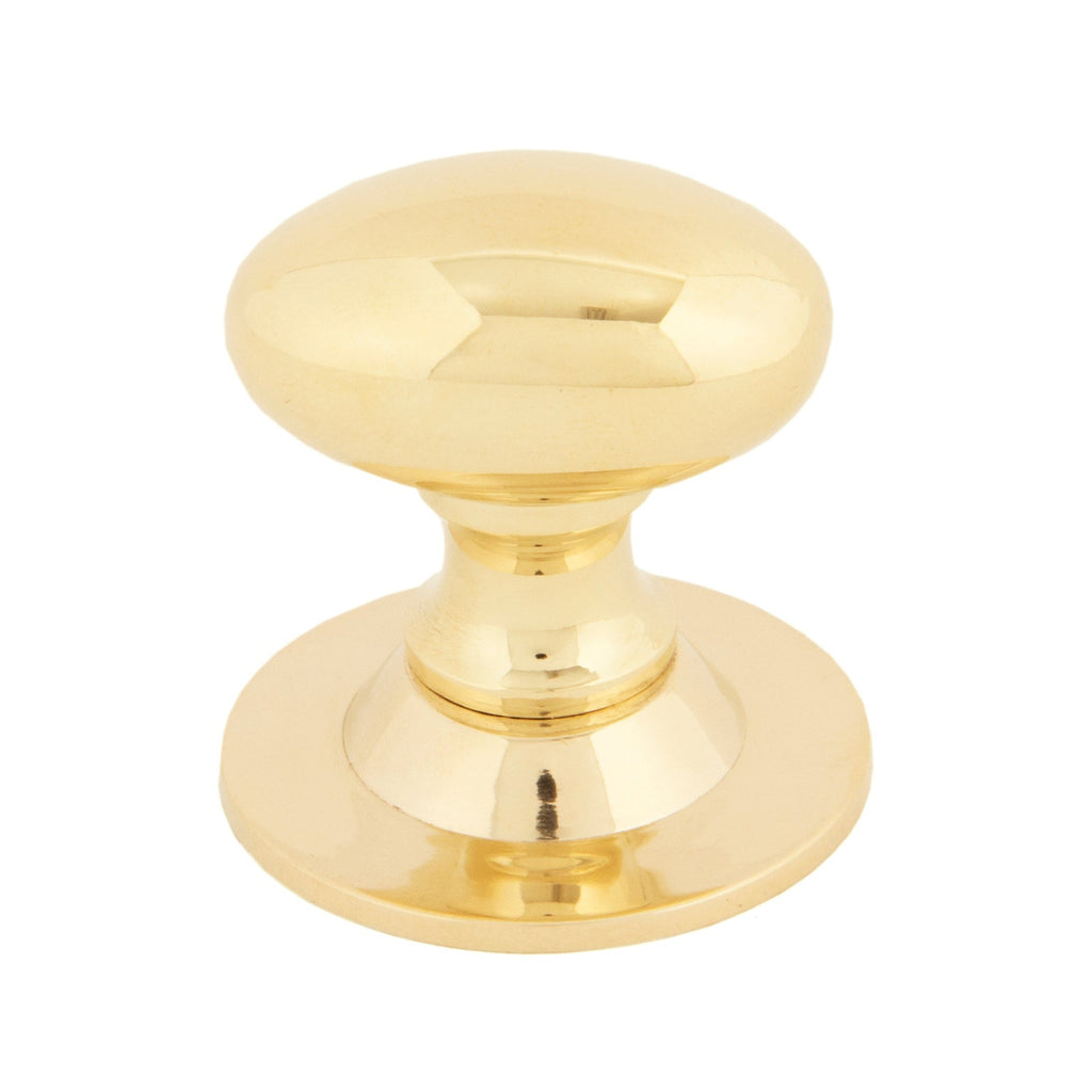 Polished Brass Oval Cabinet Knob 33mm | From The Anvil-Cabinet Knobs-Yester Home