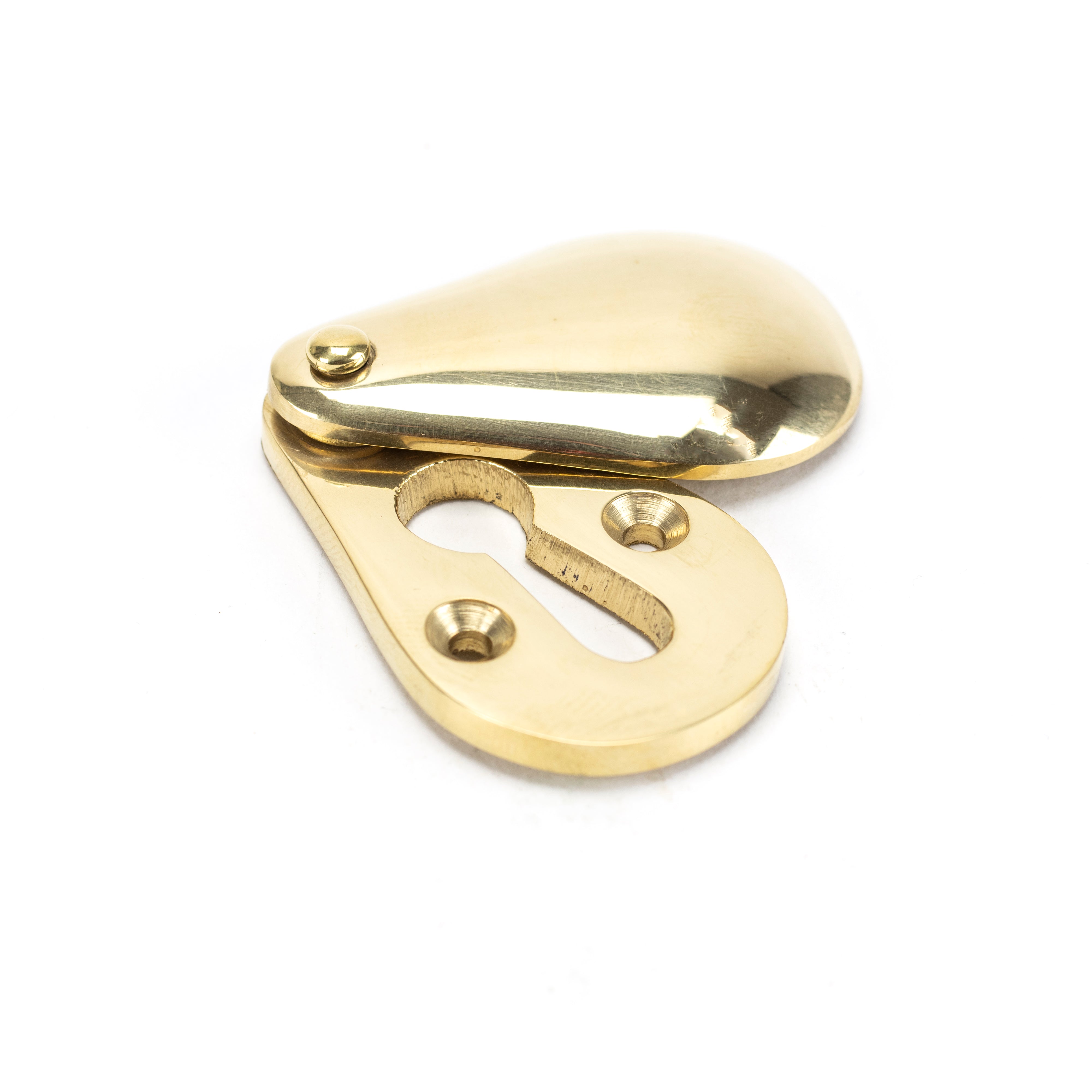 Polished Brass Plain Escutcheon | From The Anvil-Escutcheons-Yester Home