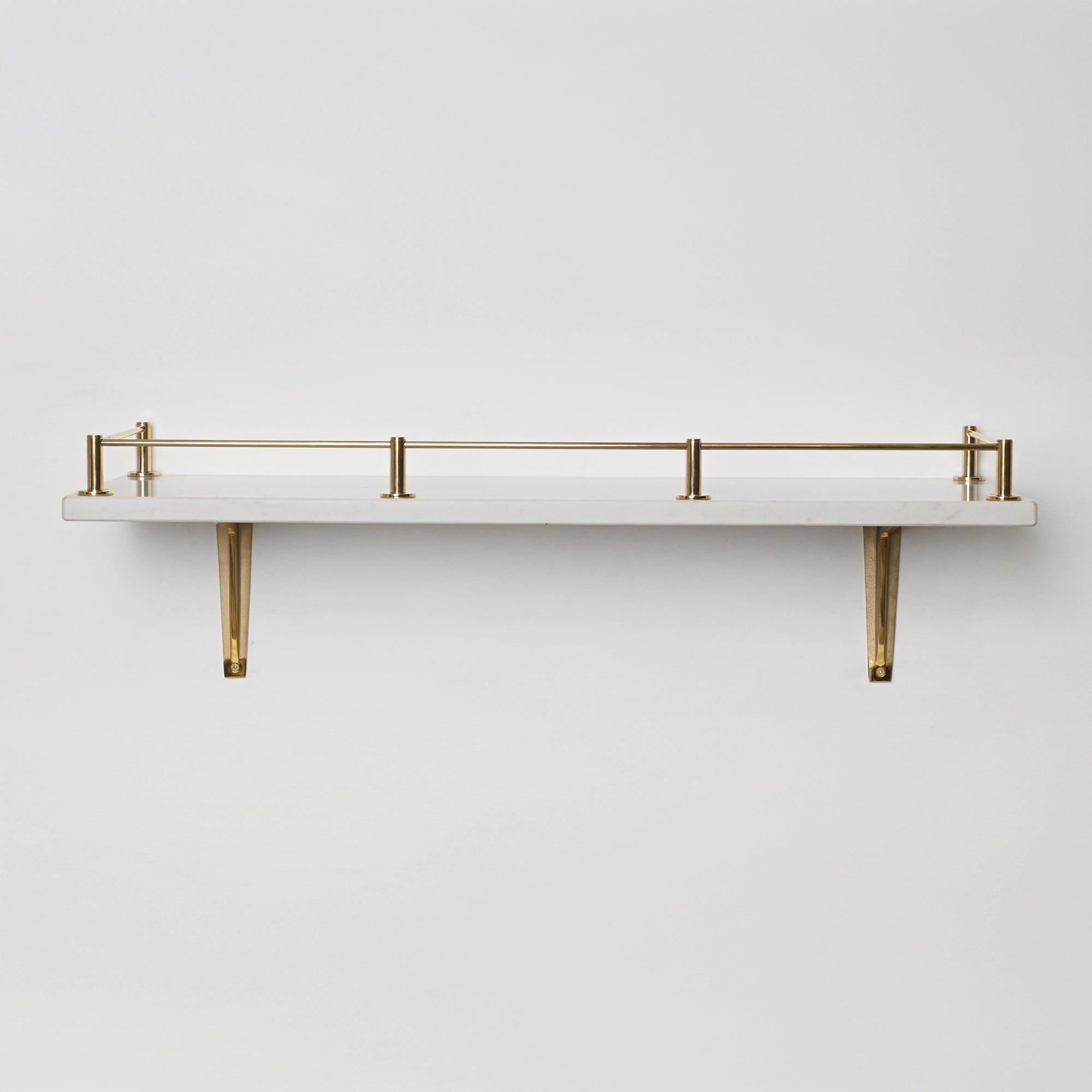 Round Bar Gallery Shelf Rail | Polished Brass - Gallery Rails - Yester Home - Yester Home