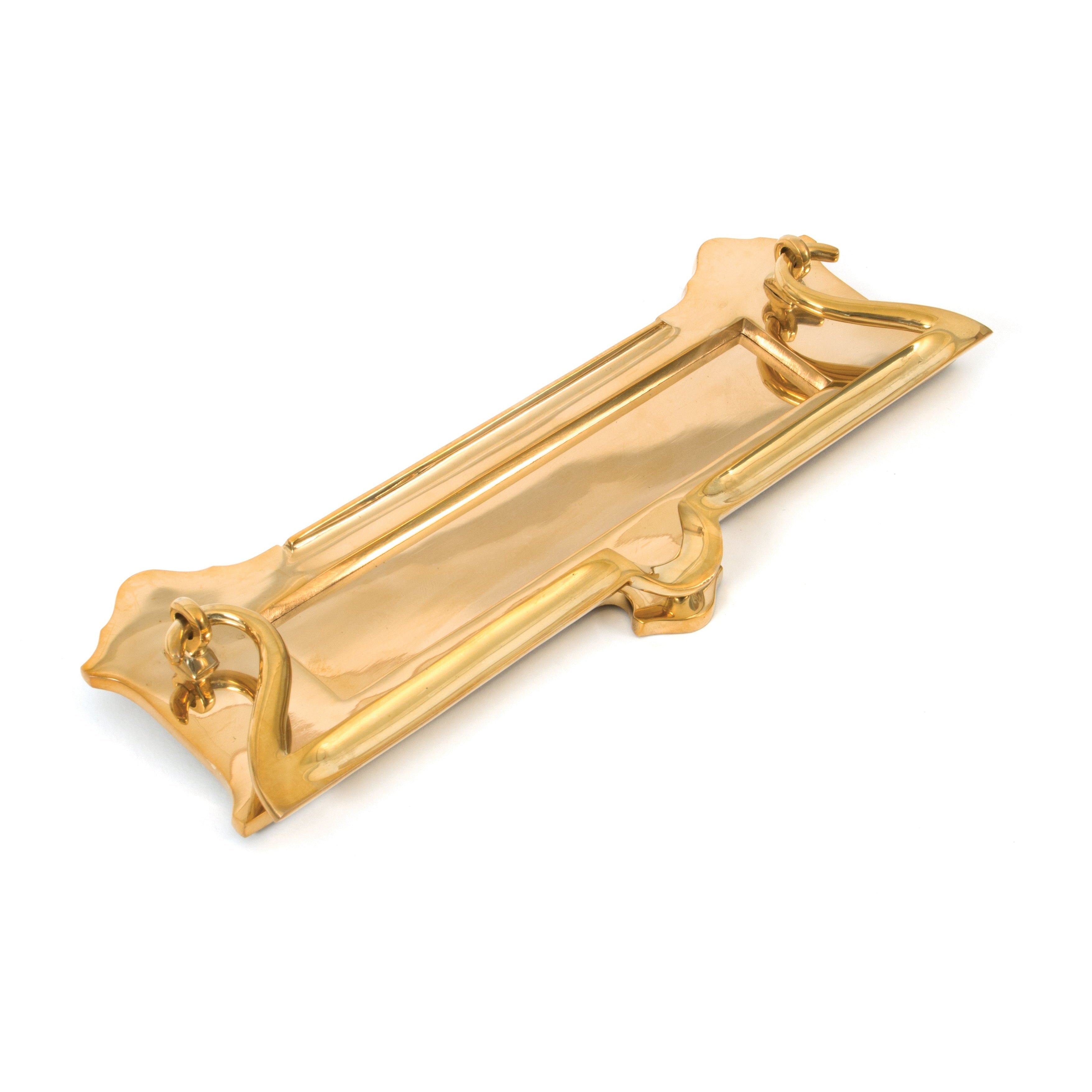 Polished Brass Postal Letter Plate | From The Anvil-Letter Plates-Yester Home