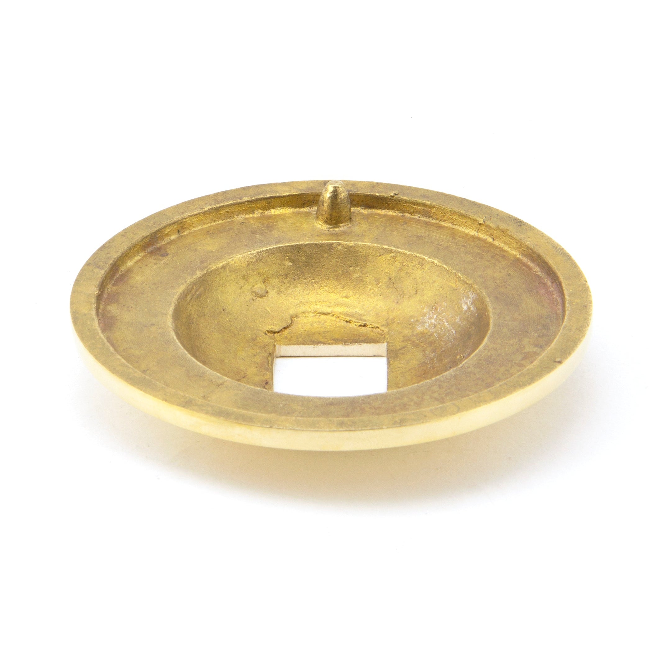 Polished Brass Round Centre Door Knob | From The Anvil-Centre Door Knobs-Yester Home