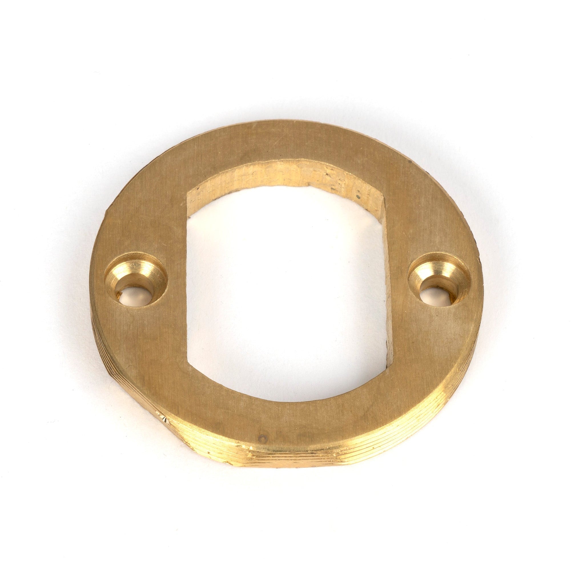 Polished Brass Round Escutcheon (Square) | From The Anvil-Escutcheons-Yester Home