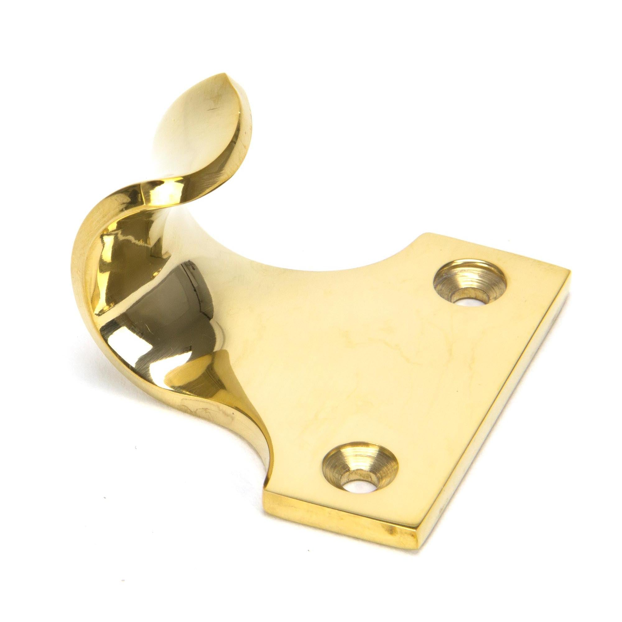 Polished Brass Sash Lift | From The Anvil - Sash Lifts - From The Anvil - Yester Home