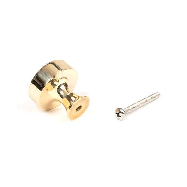 Polished Brass Scully Cabinet Knob - 32mm | From The Anvil-Cabinet Knobs-Yester Home