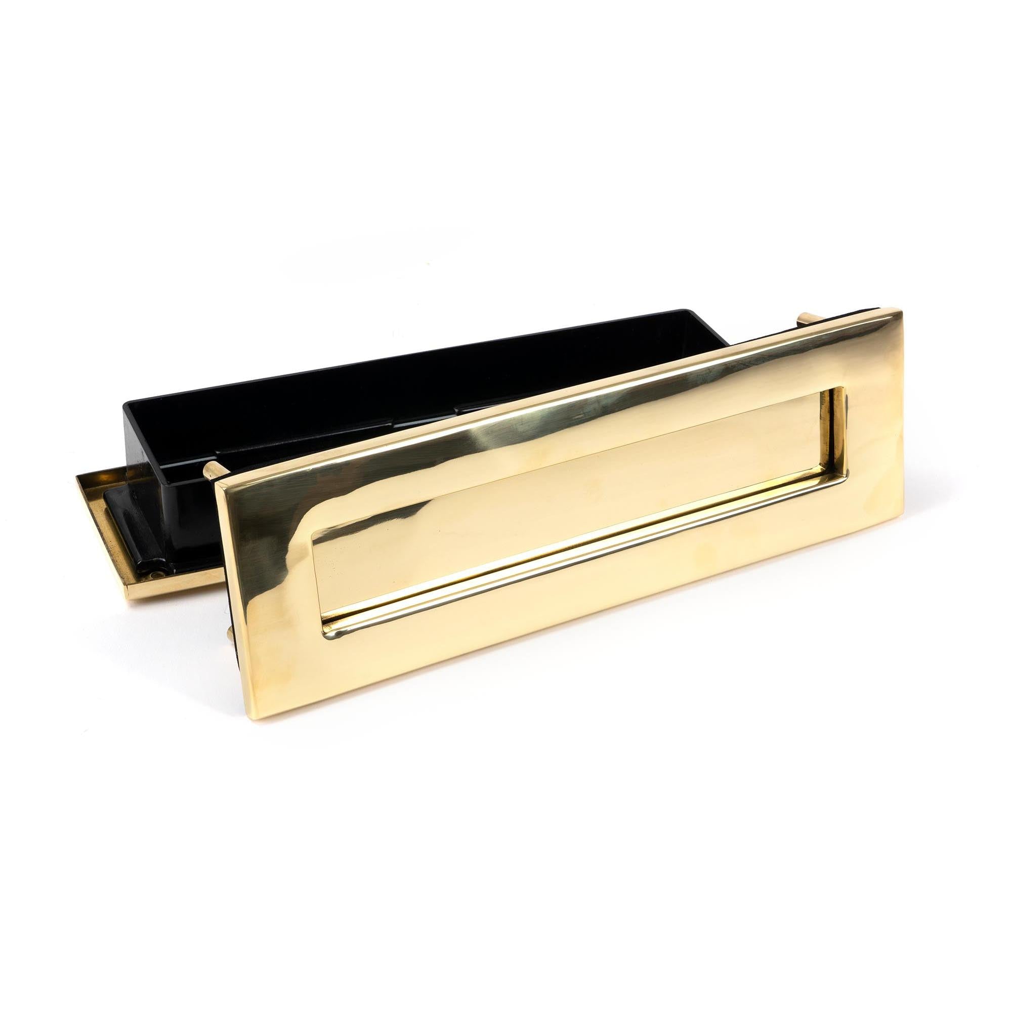 Polished Brass Traditional Letterbox | From The Anvil - Letterbox - From The Anvil - Yester Home