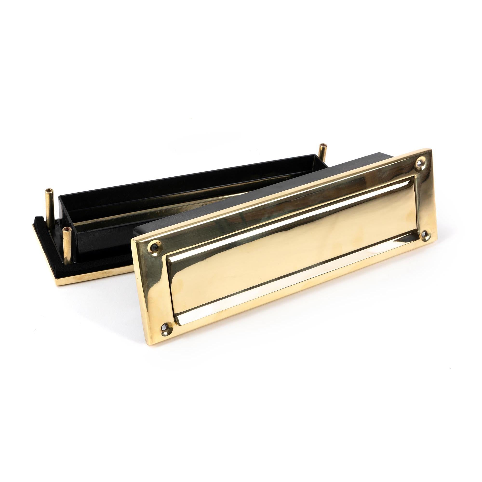 Polished Brass Traditional Letterbox | From The Anvil - Letterbox - From The Anvil - Yester Home