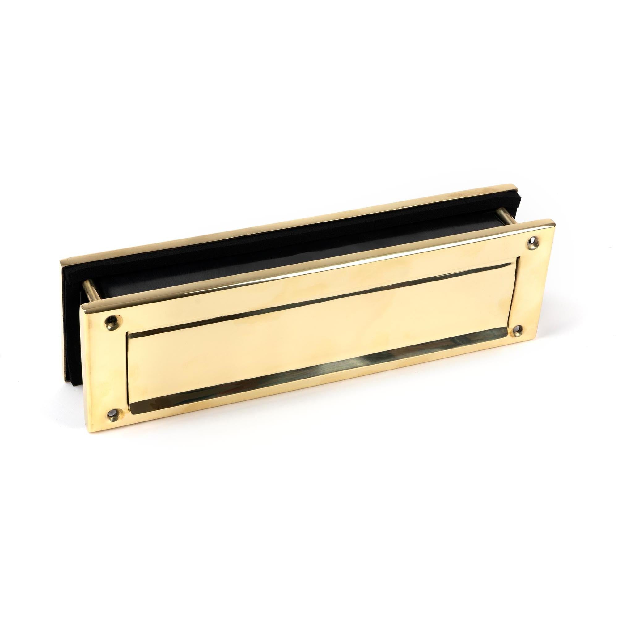 Polished Brass Traditional Letterbox | From The Anvil - Letterbox - From The Anvil - Yester Home