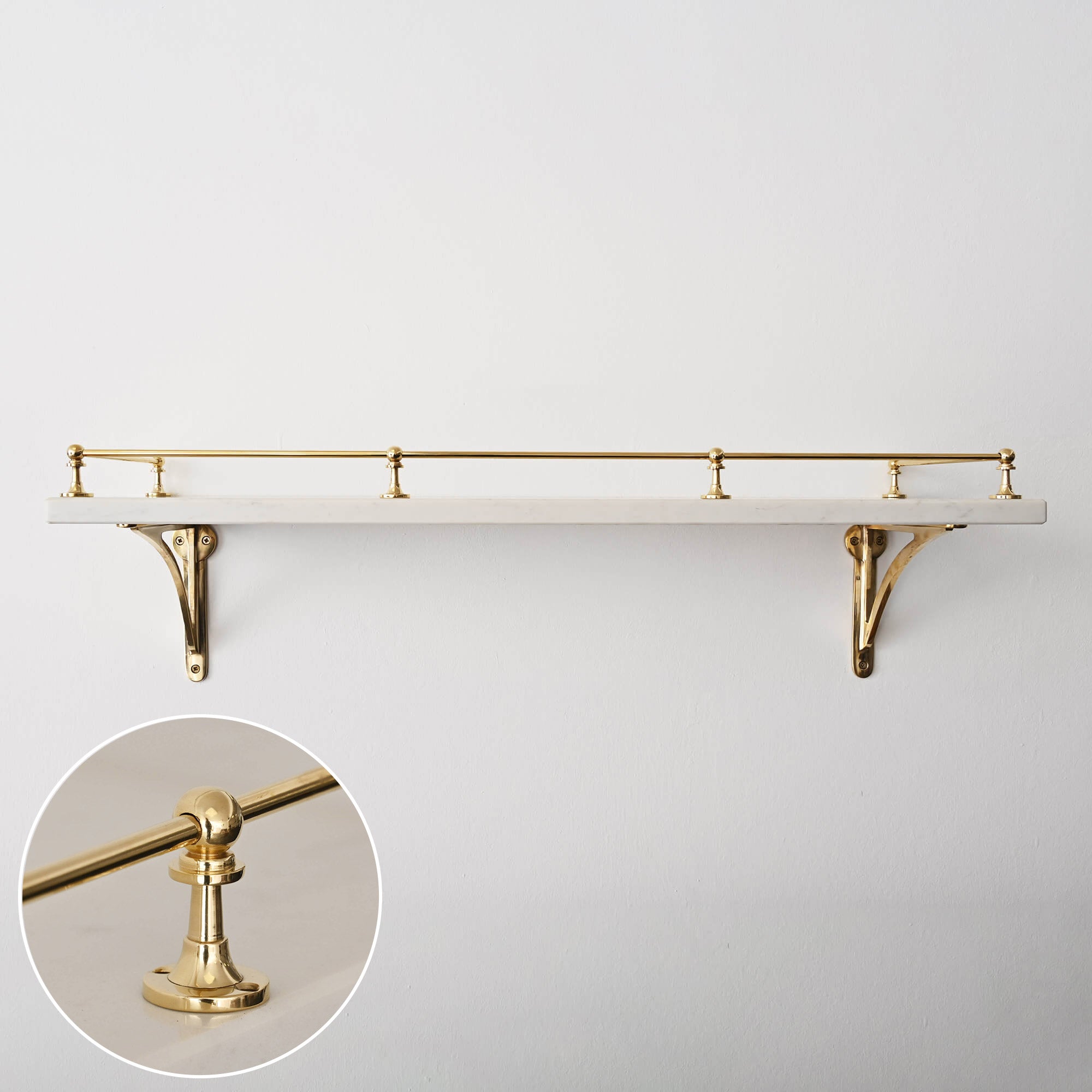 Victorian Gallery Shelf Rail | Polished Brass - Gallery Rails - Yester Home - Yester Home