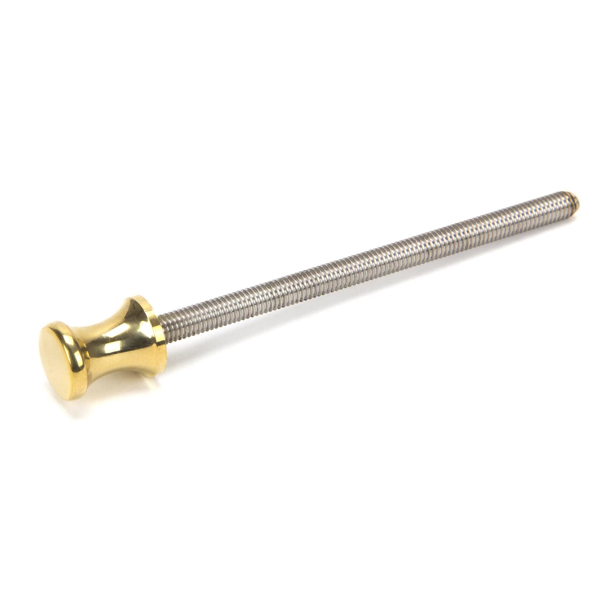 Polished Brass ended SS M6 110mm Threaded Bar | From The Anvil - Screws & Bolts - From The Anvil - Yester Home