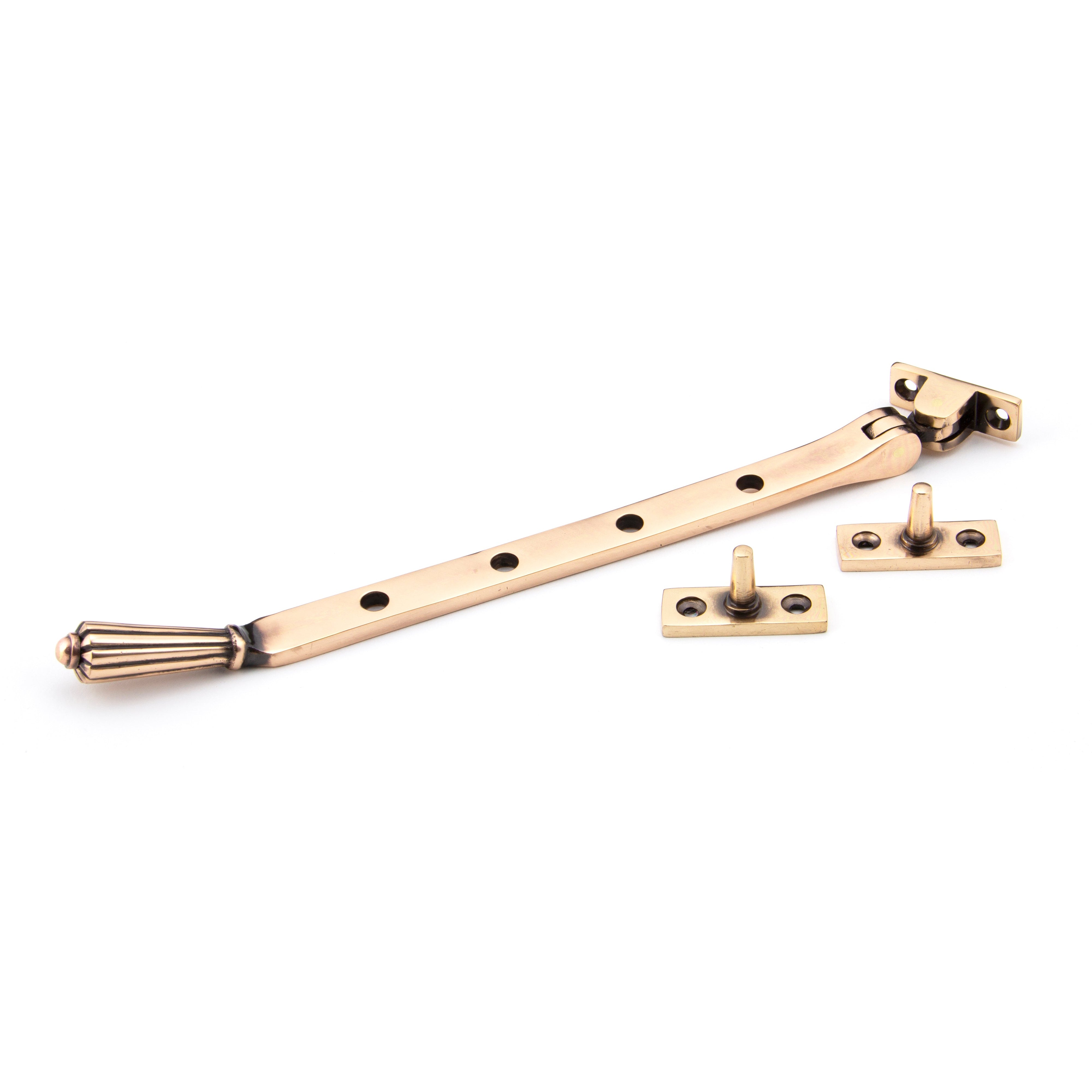 Polished Bronze 10" Hinton Stay | From The Anvil-Stays-Yester Home