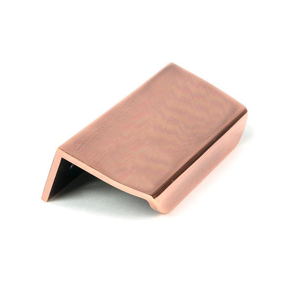 Polished Bronze 100mm Moore Edge Pull | From The Anvil-Edge Pulls-Yester Home