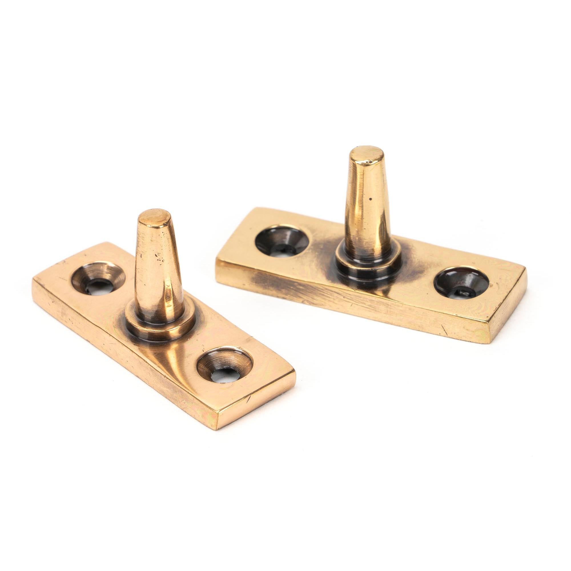 Polished Bronze 12" Brompton Stay | From The Anvil - Stays - From The Anvil - Yester Home