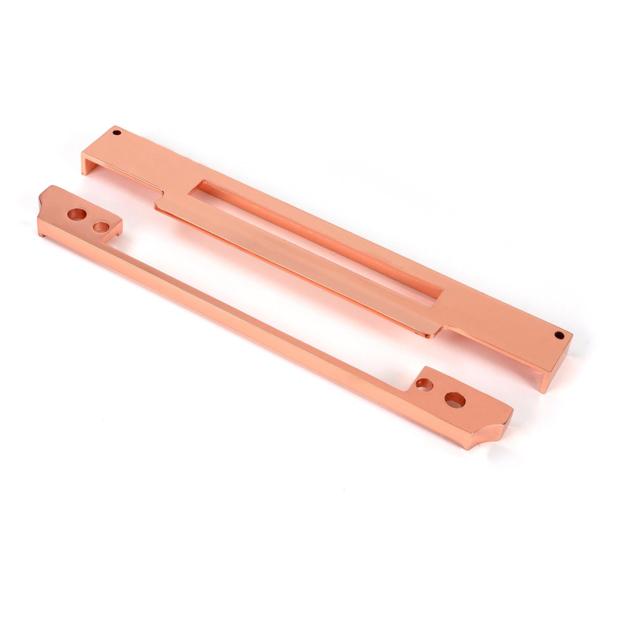 Polished Bronze ½" Rebate Kit for Euro Din Sash Lock - Euro Locks - From The Anvil - Yester Home