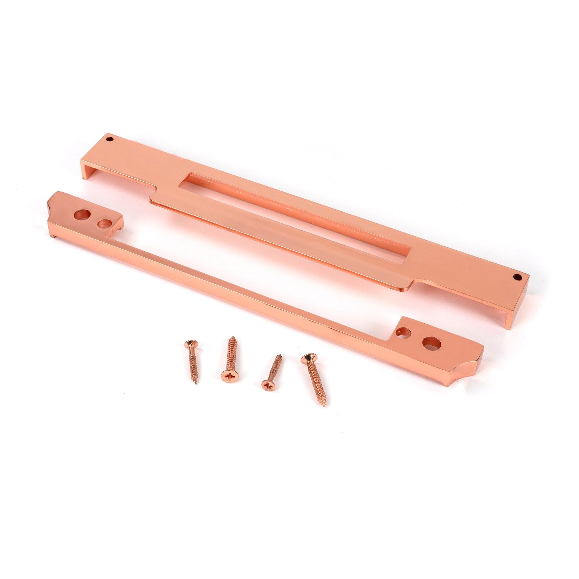 Polished Bronze ½" Rebate Kit for Euro Din Sash Lock - Euro Locks - From The Anvil - Yester Home