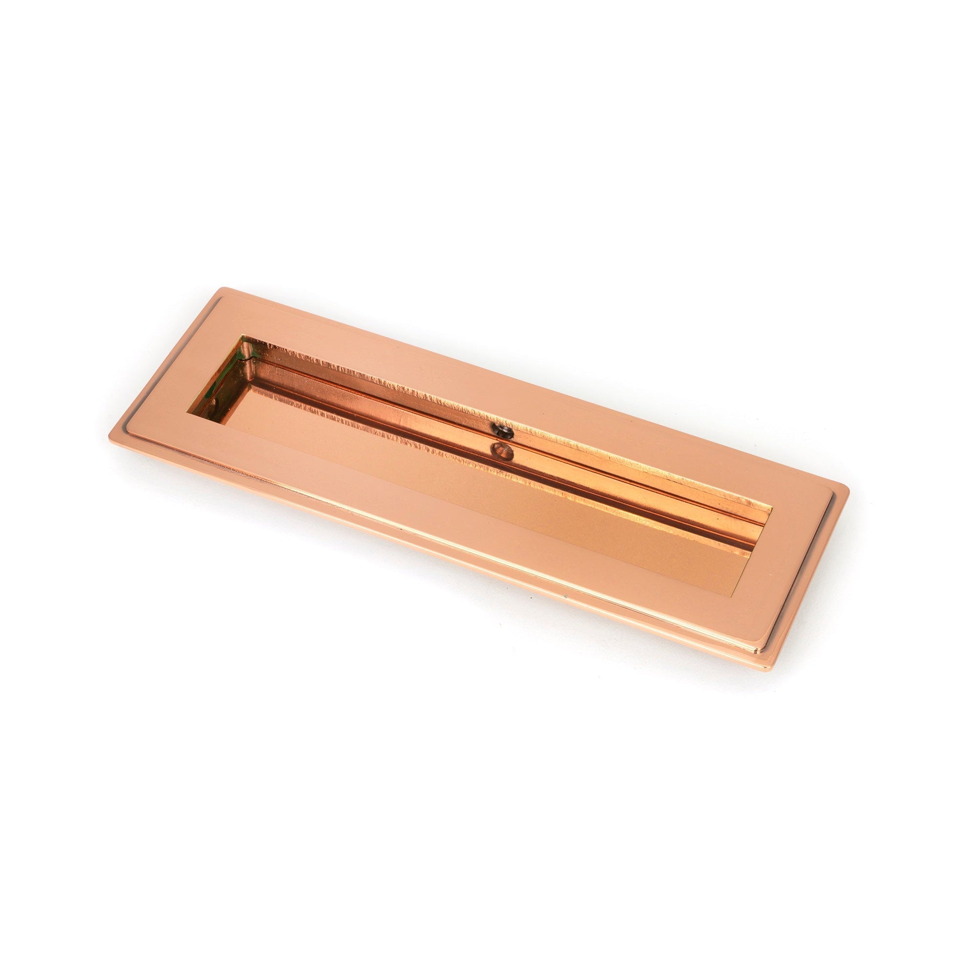 Polished Bronze 175mm Art Deco Rectangular Pull | From The Anvil-Cabinet Pulls-Yester Home