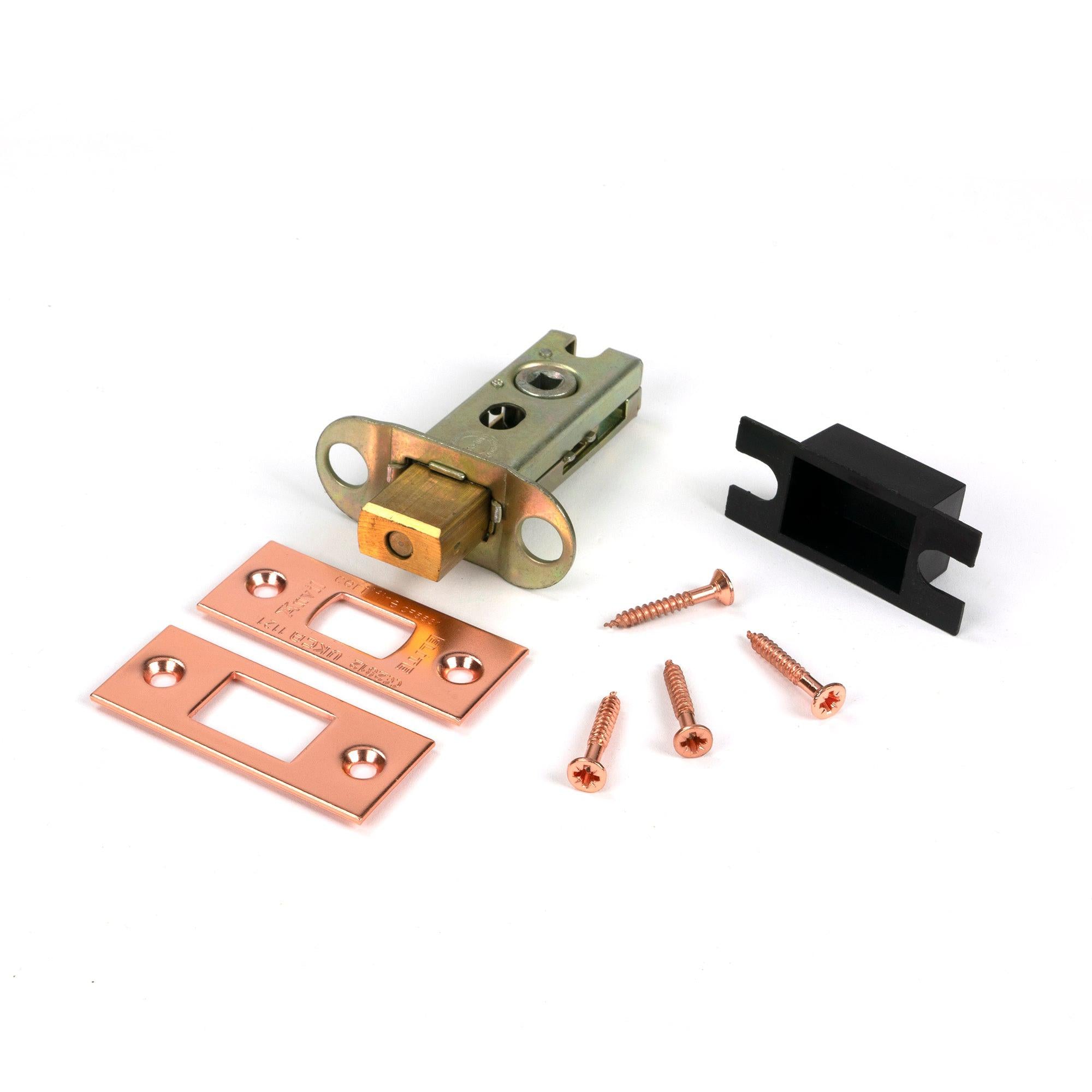 Polished Bronze 2½" Heavy Duty Tubular Deadbolt - Deadlocks & Deadbolts - From The Anvil - Yester Home