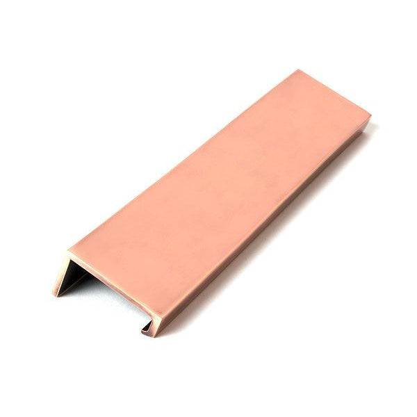 Polished Bronze 200mm Plain Edge Pull | From The Anvil-Edge Pulls-Yester Home
