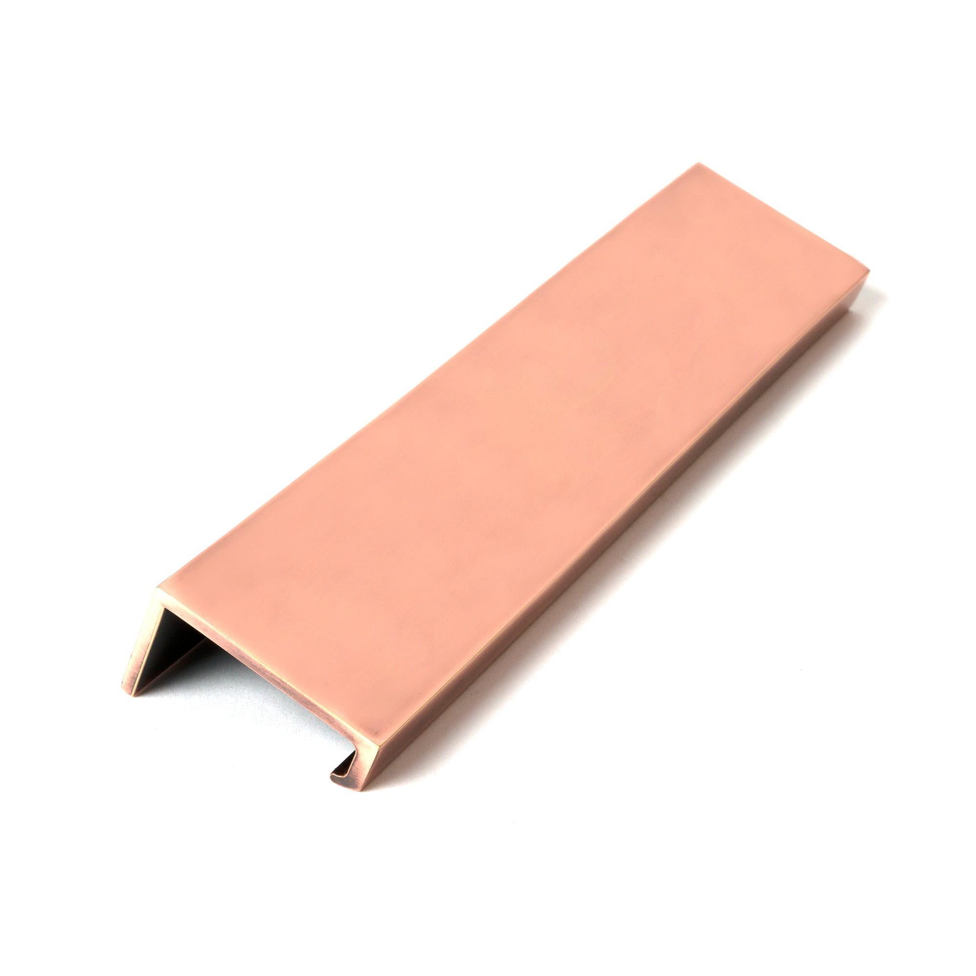 Polished Bronze 200mm Plain Edge Pull | From The Anvil - Edge Pulls - From The Anvil - Yester Home