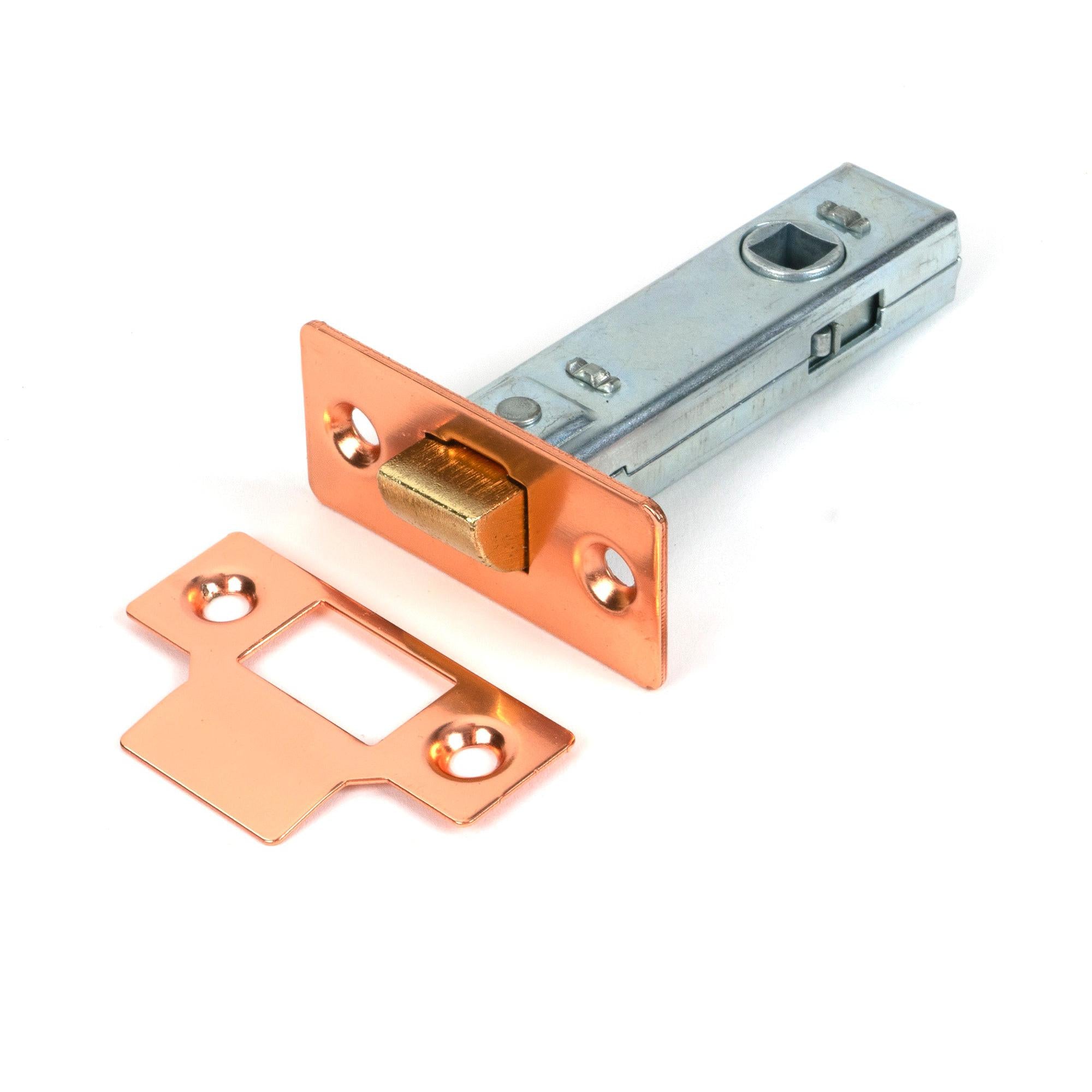 Polished Bronze 3" Tubular Mortice Latch - Latches - From The Anvil - Yester Home