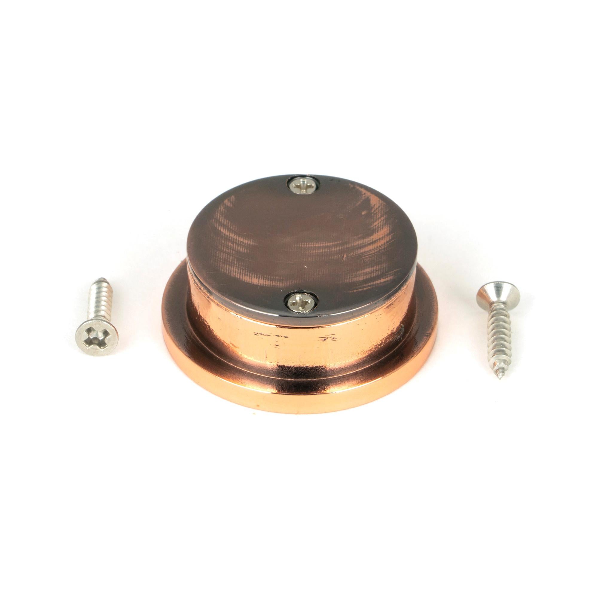 Polished Bronze 34mm Round Finger Edge Pull | From The Anvil - Cabinet Pulls - From The Anvil - Yester Home