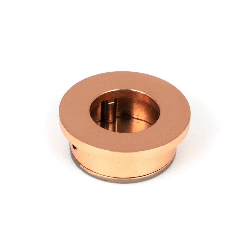 Polished Bronze 34mm Round Finger Edge Pull | From The Anvil-Cabinet Pulls-Yester Home