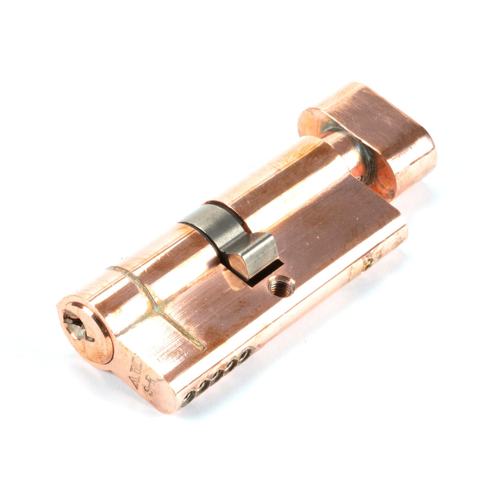 Polished Bronze 35/35 5pin Euro Cylinder/Thumbturn KA | From The Anvil-Euro Cylinders-Yester Home