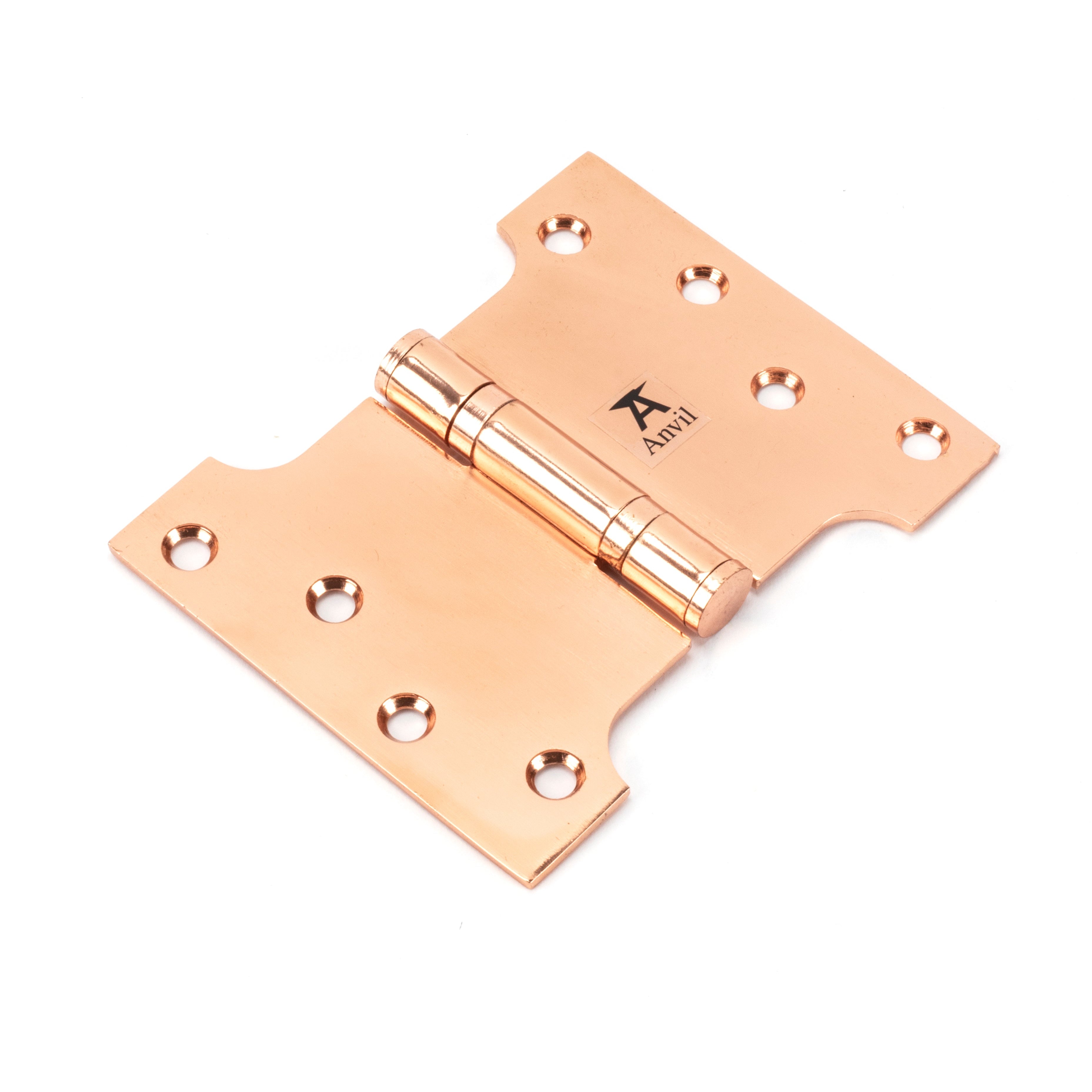 Polished Bronze 4" x 3" x 5" Parliament Hinge (pair) ss | From The Anvil-Parliament Hinges-Yester Home